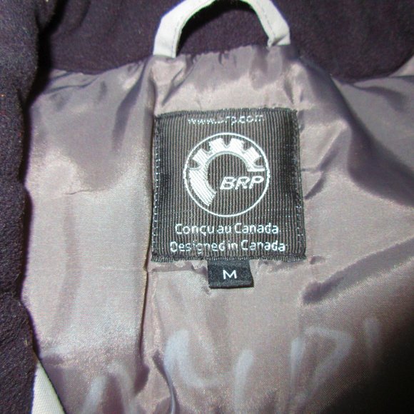 Ski-doo BRP Bombardier Jacket Style Women's Gray/White/Red Size M - Picture 3 of 6